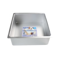 Quadratische Aluminiumform 25 x 10 cm tief - PME