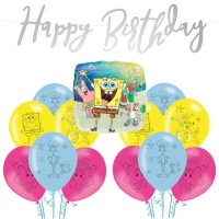 SpongeBob Party-Deko-Paket - 14 Teile