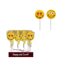 Wolken-Emoticon-Lolli mit Schokolade 30 gr - 1 Stück