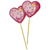 Mike Pop Heart herzförmige Bonbon-Lutscher 50 gr - 24 Stück