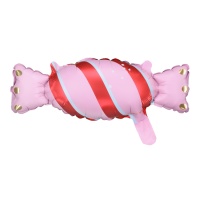 Rosa Bonbon-Ballon 40 x 16,5 cm - PartyDeco - 1 Stück