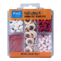 Halloween Blutige Augen Streusel - 67 Gramm