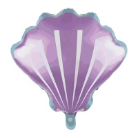 Lila Muschel Silhouette Ballon 51 cm