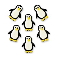 Pinguin-Zuckerfiguren - PME - 6 Stück.