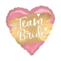 Team Bride 45cm satinierter Herzluftballon - Anagramm