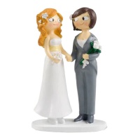 Figur für Braut Hochzeitstorte 21 cm