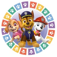 Paw Patrol Canine Patrol Action-Platten 18 cm - 8 Stück.