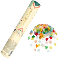 Cañón de confeti de estrellas de colores de 20 cm