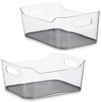 Badezimmer-Organizer 24,5 x 17 x 10,5 cm mit Griffen