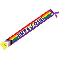 Free Love Regenbogen-Band 150 x 10 cm