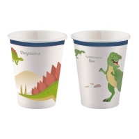 Prähistorische Dinosaurier Becher 250 ml - 8 Stück