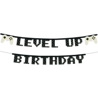 Level Up Geburtstag 2,5 m Girlande