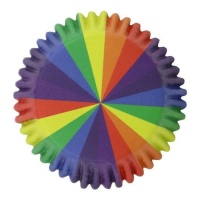 Regenbogenkeile Cupcake-Kapseln - PME - 30 Stück