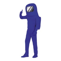 Blaues Junior Astronautenkostüm