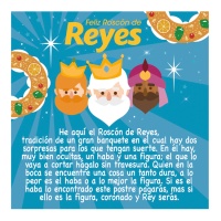 Karte für blaue roscón de reyes - Dekora - 100 Einheiten