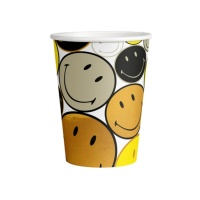 Smiley Movement Becher 250 ml - 8 Stück