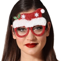 Weihnachtsmütze Brille