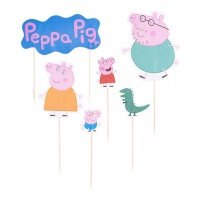 Peppa Pig Tortenaufleger - 12 Stk.