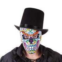 Bunte Totenkopf Catrina Maske