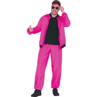 80er Jahre Neon Pink 80er Jahre Jock Kostüm für Männer