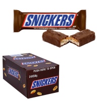 Vollmilchschokolade Snickers mit Erdnüssen - 24 Stück