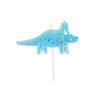 Blaue Dinosaurierkerze 10 x 6 cm - PME - 1 Stück