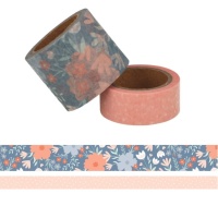 Washi Tape Blumen und Tupfen - 5 m