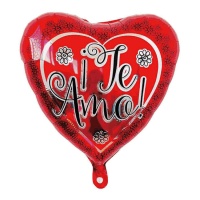 Roter I Love You Herz-Ballon 45 cm