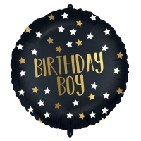 Birthday Boy runder Ballon mit Sternen 46 cm - Procos