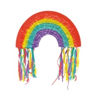 Regenbogen mehrfarbig 3D Piñata 45 x 25 x 10 cm