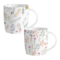 350 ml Tasse Blumen - 1 Stück