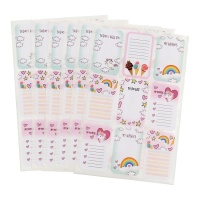 Einhorn To Do List Writing Stickers - 6 Seiten