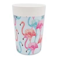 Wiederverwendbare Flamingo-Becher 230 ml - 2 Stück