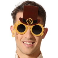 Steampunk Hut Brille