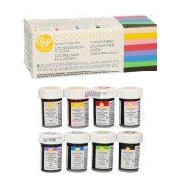 Färbepaste Set 28,3 gr - Wilton - 8 Stück.