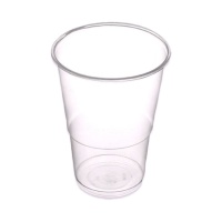 600 ml transparente Plastikbecher - 6 Stück.