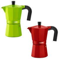 Italienische Kaffeemaschine 6 Tassen Erdbeere oder Limette - Monix