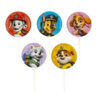 Paw Patrol Geburtstagskerzen 3 cm - 5 Stück