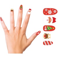 Weihnachtsmann Nagelspitzen - 10 Stk.