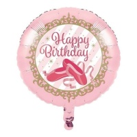 Ballerina Happy Birthday Luftballon 45 cm - Conver Party