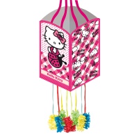 Quadratische Hello Kitty-Piñata 34 x 20 cm