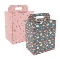 Stapelbox 34,5 x 28 x 21 cm Weihnachtsdesign - 1 Stk.