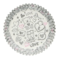 Love Doodle Cupcake-Kapseln - FunCakes - 48 Stk.