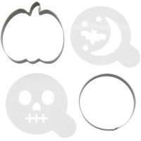 Halloween Ausstecher und Schablonen Set - Wilton - 4tlg.