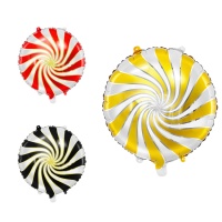 Runder Metallic-Spiralballon in verschiedenen Farben 35 cm - PartyDeco - 1 Stück