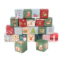 Adventskalender mit Geschenkboxen