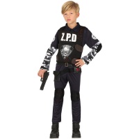 Zombie Cop Kostüm für Kinder