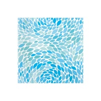 Blaue Mosaikservietten 16,5 x 16,5 cm - 20 Stk.