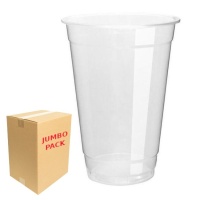 330 ml transparente Plastikbecher - 1000 Stück.