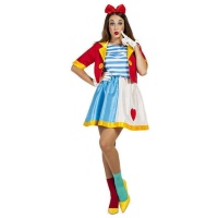 Clownskostüm mit Jacke für Frauen